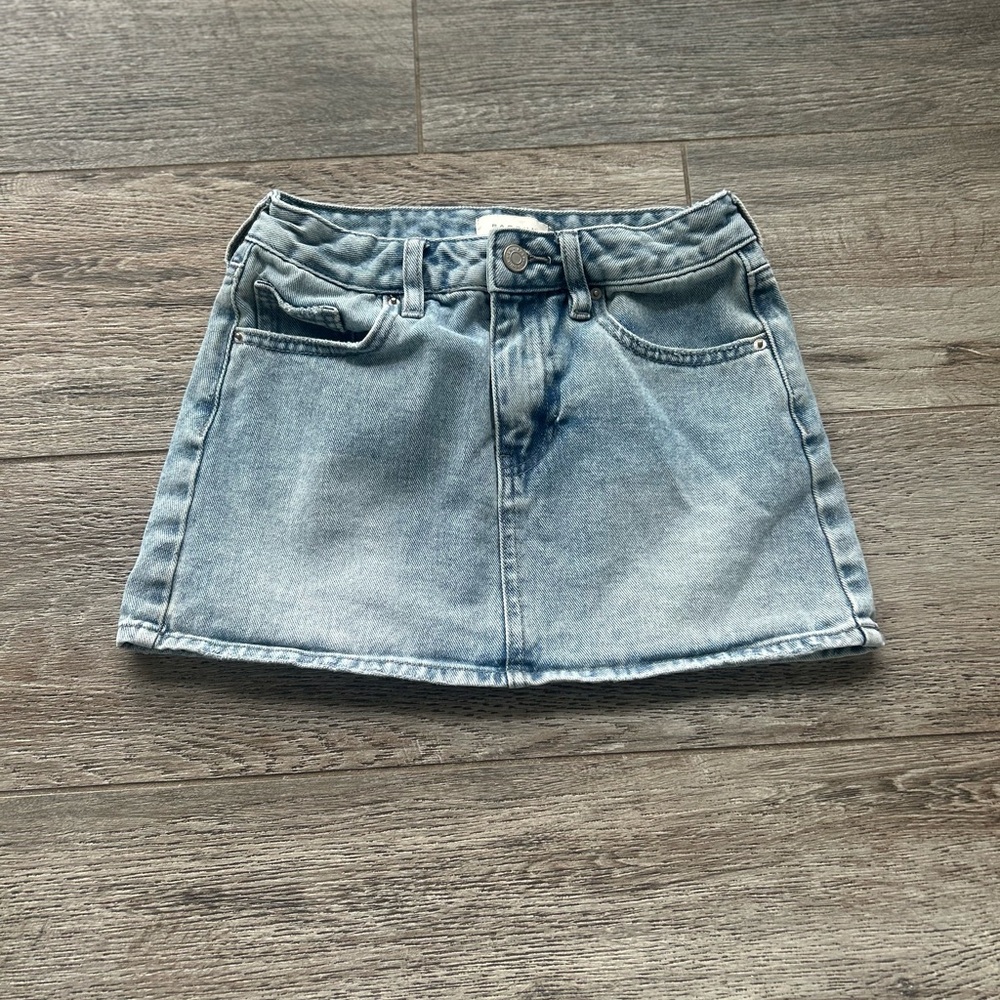 PacSun Light Blue Denim Mini Skirt